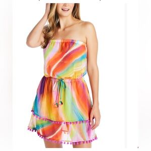 Multicolor Women's Splash Out Chiffon Dress Cover-Up